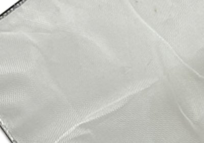 手作り 根鞭柄（ねぶちえ）選別網 白色 扇型 めだか 大型[N-22]