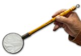 【10％OFF】【送料無料】【2つまで対応：ゆうパケット】根鞭柄（ねぶちえ）選別網 白色 丸型 網目：細かい（小） [N-26]